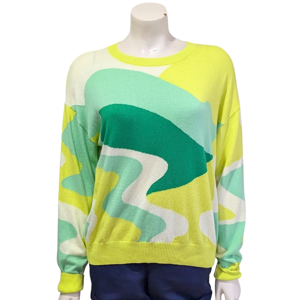 Future Collective Alani Noelle Neon Sweater Size Medium